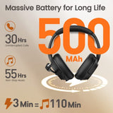 EKSA Wireless Headset with Mic for Work, Bluetooth 5.0 Headset with AI-Powered Noise Cancelling Microphone