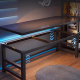 Modern Industrial,Study Writing Table Gaming Desk,Standing Executive Desk PC Laptop Desk