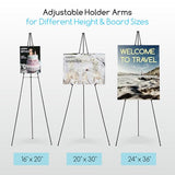 Easel Stand for Sign: 63" Art Metal Easels for Display with Bag - Portable Foldable Instant Tripod Easel Sign Stand for Wedding