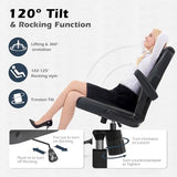 SEATZONE Black Office Chair Ergonomic Desk Chair with Lumbar Support