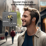 Active Noise Cancelling Wireless Earbuds, LDAC Hi-Res Sound Bluetooth Headphones, 6 Mics AI Call Ear Buds 80H Playtime