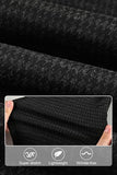GINGTTO Mens Dress Pants Slim Fit Stretch Plaid Chinos Black Size 30