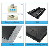 Thick Barber Chair Mat Salon & Barber Shop Anti-Fatigue Comfort Salon Floor Mat for Hair Stylist