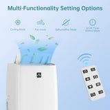 Portable Air Conditioners, 12,000 BTU Room AC Unit Portable With 4 Modes, Remote Controller,Up to 550 Sq.Ft, White