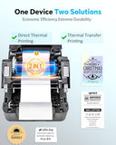 Industrial Thermal Label Printer, 6IPS High-Speed 4.4'' Max Width, USB/Ethernet