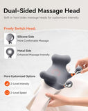 IKEEPFIT 6D Shiatsu Neck Massager with Heat, Cordless Upper Back & Shoulder Massager for Pain Relief Deep Tissue, Dual-Sided Massage Heads, Relaxing Electric Kneading Massage, Best Gifts for Men Women