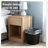 SHENLIU 9 Pack 2 Gallon Trash Can, Black Small Garbage Can Bulk Bathroom Trash Bin