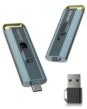 Up to 2100MB/s, Supports Apple 4K 60fps ProRes, External Hard Drive USB 3.2 with USB-C & A for iPhone