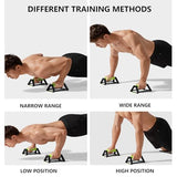 1 Pair of Push Up Bar, Anti-slip Pushup Handles for Floor Strength Training, Portable Calisthenics Bars for Home Fitness Training (GREEN)