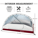 Forceatt Tent 3 Person Camping Tent, Waterproof and Windproof 3-4 Seasons Ultralight Backpack Tent, can be Installed Immediately, Suitable for Hiking, Camping, Outdoor…