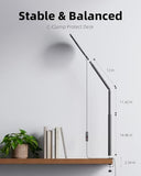 Weilisi 10.2" Desk Ring Light with Stand, 360° Rotate Desk Lamps for Home Office with C-Clamp