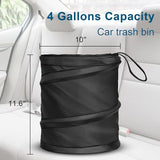 Kincown Car Trash Can, 2 Packs 4 Gallons Garbage Can, Collapsible Trash Bin