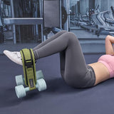 FLYBAMBOO Hip Thrust Belt for Dumbbells,Booty Belt for Hip Thrust Slip-Resistant Padding Green