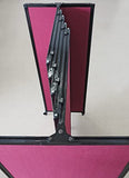 Versare Polycarbonate StraightWall Sliding Portable Partition - Dark Gray