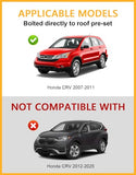 Tuyoung Lockable Roof Rack Cross Bars Compatible with Honda CRV CR-V 2007-2011 EX EX-L LX 2.4L L4, 220lbs Aluminum Heavy Duty Crossbar Roof Rail Rooftop Cargo Luggage Racks Carrier Black Accessories