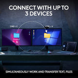 MX Keys S Combo - Performance Wireless Keyboard and Mouse with Palm Rest, Customizable Illumination,