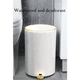 This Stainless Steel Pedal Bin with Lid - Trash Can for Bathroom Bedroom Office