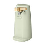 Electric Can Opener, Auto-Turn, Knife Sharpener, Bottle Opener, Easy-Clean, Corded, One-Touch, Stainless Steel Blade (Sage Green)