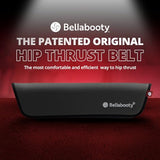 Bellabooty Premium Hip Thrust Belt - Adjustable Exercise Belt for Glutes & Squats - Weightlifting Belt Support for Women - Gray