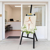Wooden Easel Stand for Sign, 47" Adjustable Painting & Display Easel for Adults, Beginners and Students