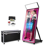 Photo Booth with Printer, Magic Mirror Photo Booth 32-inch Touch Screen