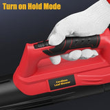 Leaf Blower for Milwaukee 18V Battery, 450CFM Electric Leaf Blower with 130MPH, Yard (Battery Not Included) (Red)