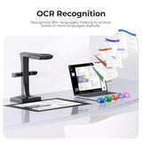 ET16 Plus Advanced Book & Document Scanner, 2nd Gen Auto-Flatten&Deskew Tech, 16MP Camera