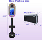 Photo Booth with Printer and Camera Magic Mirror Photo Booth 15.6-inch Touch Screen Portable