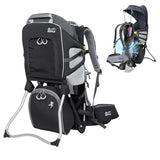 WIPHA Hiking Backpack Carrier for Toddlers, Adjustable Child Carrier with Sunshade, Lightweight Hiking Carrier for Toddlers (Black)