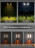 Rechargeable Telescopic Camping Light, 15000mAh Collapsible Lantern with 270° Rotation & Dimming, Portable Flashlight, Waterproof Tent Light for Outdoor Camping, Hiking, Barbecue, Fishing & Emergency
