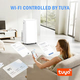 16000 BTU Wi-Fi Smart Portable Air Conditioner, 3-in-1 Cool/Dehumidify/Fan Portable AC Unit, Cools Up to 800 Sq.Ft