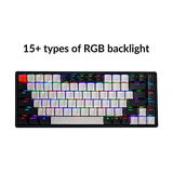 USB Wired Mechanical Keyboard with Keychron Super Red Switch/Double-Shot Keycaps/RGB Backlight