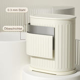 IVTUVTI 1.6 Gallon Trash Can with Lid, Small Bathroom Trash Can Wastebasket, Slim Garbage Can with Inner Bucket, Living Room