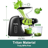 Masticating Slow Juicers, 3-inch Wide Feeding Chute Cold Press Juicer, Celery Juicer Fretta