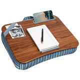 Designer Lap Desk with Phone Holder and Device Ledge - Arrow Stripes - Fits up to 15.6 Inch Laptops - Style No