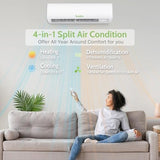 Hykolity 24,000 BTU Wifi Enabled Mini Split Air Conditioner & Heater