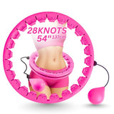 Infinity Hoop for Adults Weight Loss - 2 in 1 Adjustable Weighted Hula Hoop Plus Size with 28 Detachable Links, Massage & Exercise Hula Hoop for Smart Fitness Workout