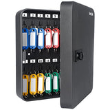 Key Cabinet with Combination Lock Resettable Black Digital Security Storage Box Steel Key Organizer with Colorful Key