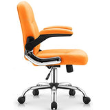 BFGRDDW Home Office Chairs Leather Offce Chair with Wheels Swivel Rolling