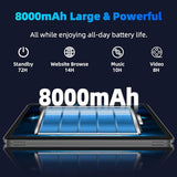 2026 Android 16 Tablet 11inch, Face Unlock, 18W Fast Charging