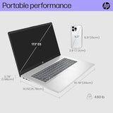 Laptop for Home, Students, Business, Lifetime Office 365 for The Web, 17.3" Touchscreen, 8-Cores Intel CPU, w/Copilot