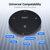 SVBONY SVHub Omni2 Conference Speaker and Microphone, Portable Speakerphone, 4 Noise-Canceling Microphones