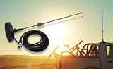 UAYESOK Magnetic Mount Mobile Antenna VHF/UHF & GMRS 136-174/400-470MHZ, Heavy Duty Magnet Base Radio Antenna for Truck Car Vehicel Home HT Repeater, for Baofeng Retevis BTECH AnyTone QYT TYT Midland