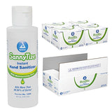 Dynarex 1429 SannyTize Hand Sanitizer Gel, 4 oz. Round Bottle, Clear, Pack of 96