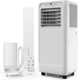 8000 BTU Portable Air Conditioners, 3 in-1 Quiet Portable AC Unit with Efficient Cooling, Remote Control, LED Touch Screen, 24Hrs Timer for Bedroom, Dorms, Office, Indoor Rooms, White