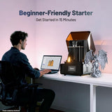 HeyGears Reflex RS Resin 3D Printer, High Contrast Ratio of 566:1, Delivering ±2μm High Precision and 4.5s/Layer High Speed Printing