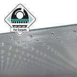 Floor Protection Chairmat, XXL, 60-Inch x60-Inch, Clear