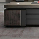 Domesto L-Shape Modern Executive Desk, L-Shape