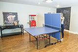STIGA Advantage Lite Ping Pong Tables - 13, 15, 19, and 25mm Tabletops - Quickplay 10 Minute Assembly - Playback Mode - Recreational to Tournament Level, Blue