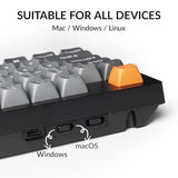 Keychron K10 Max Wireless Custom Mechanical Keyboard, QMK 2.4 GHz Bluetooth Full-Size